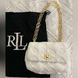 RARE Ralph Lauren Quilted Leather Shoulder Bag